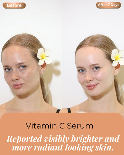 Elevation Beauty Vitamin C Serum lightweight texture swatch