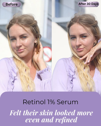 Elevation Beauty Retinol Serum lightweight oil texture swatch